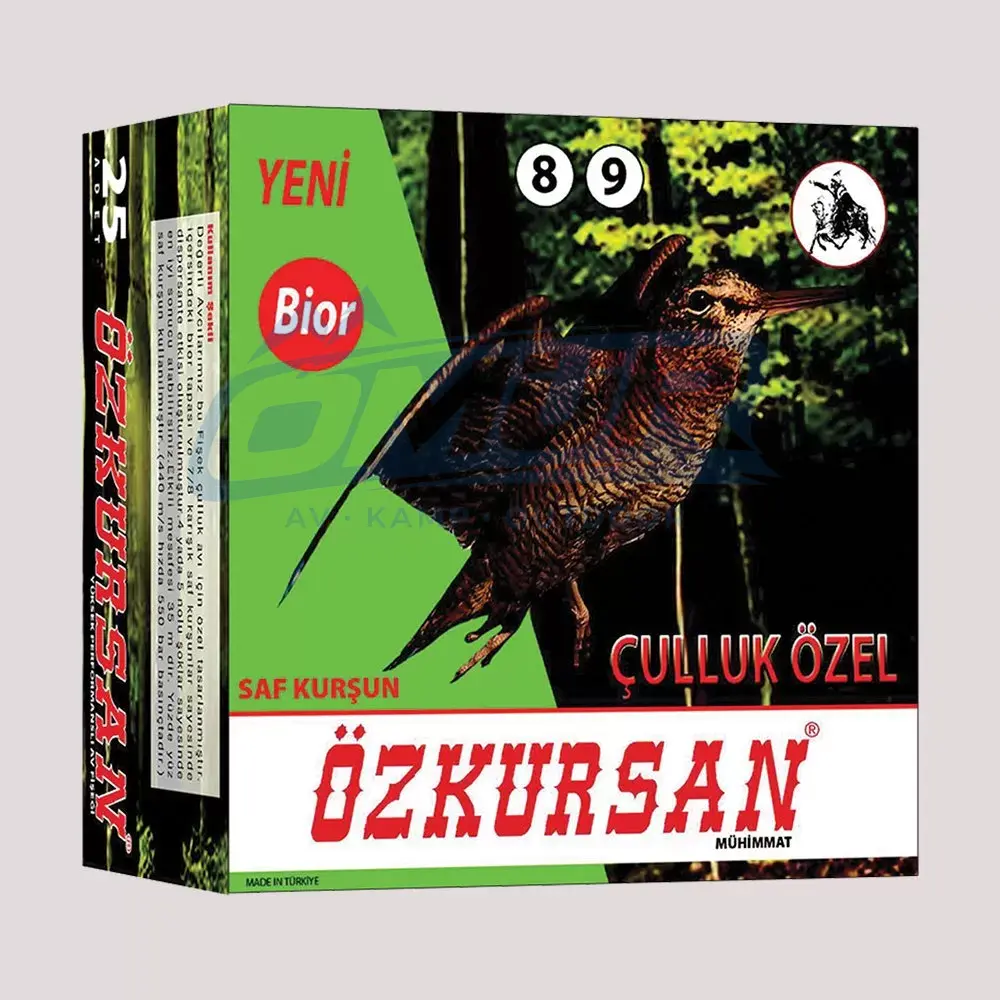 ÖZKURSAN ÇULLUK ÖZEL AV FİŞEĞİ 8-9 12 KALİBRE
