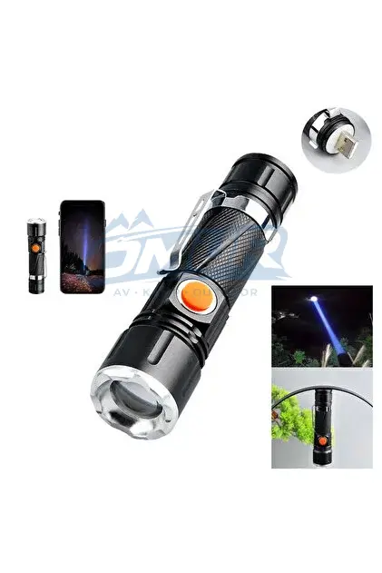 Watton P50 Led Şarjli Mıknatıslı Usb El Feneri Wt-622