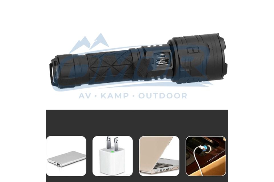 3000 LÜMEN GÜÇLÜ EL FENERİ WATTON WT-604