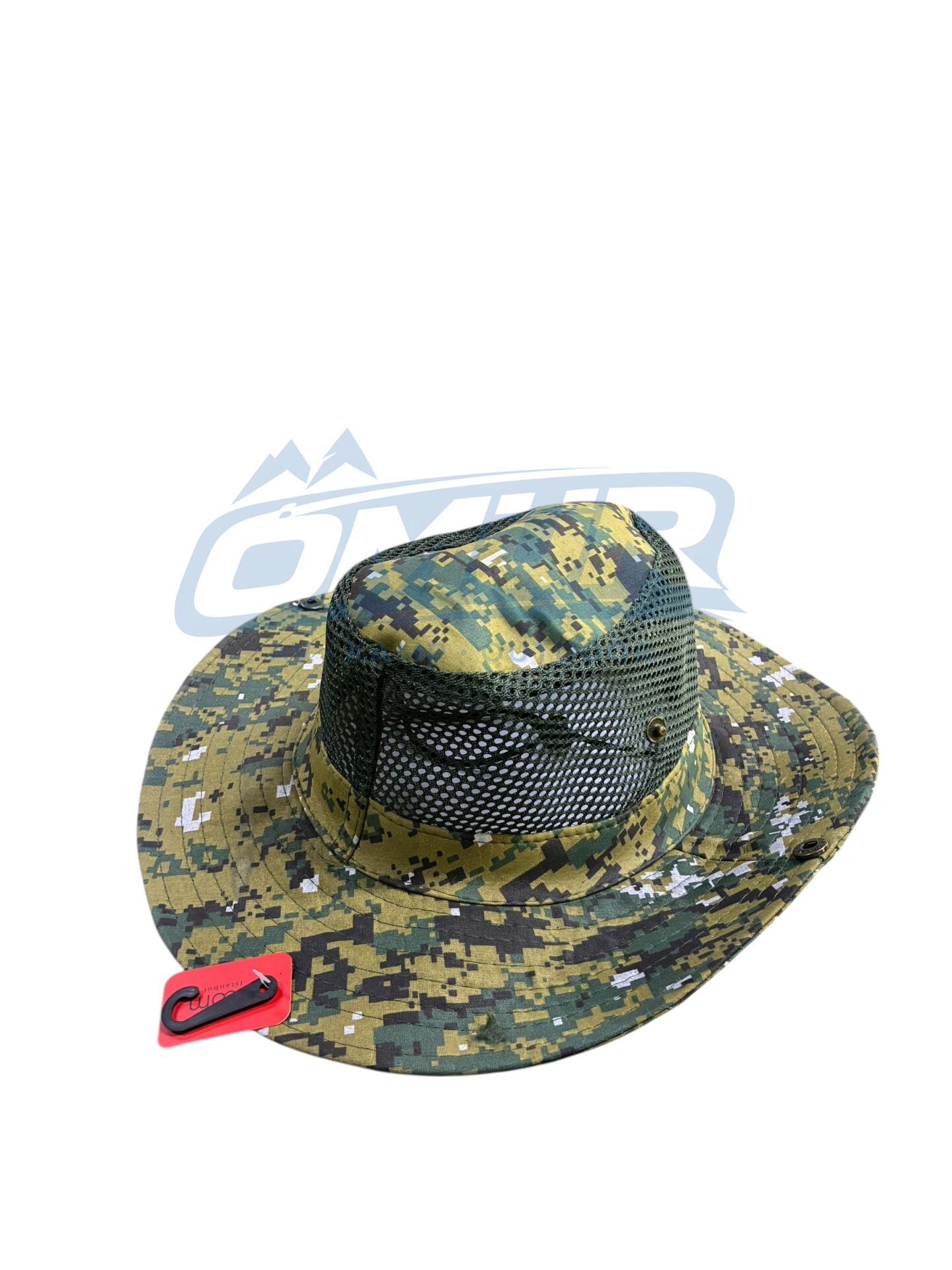 Deri Şeritli Hasır Kovboy Şapkası - Yazlık Avcı Şapkası