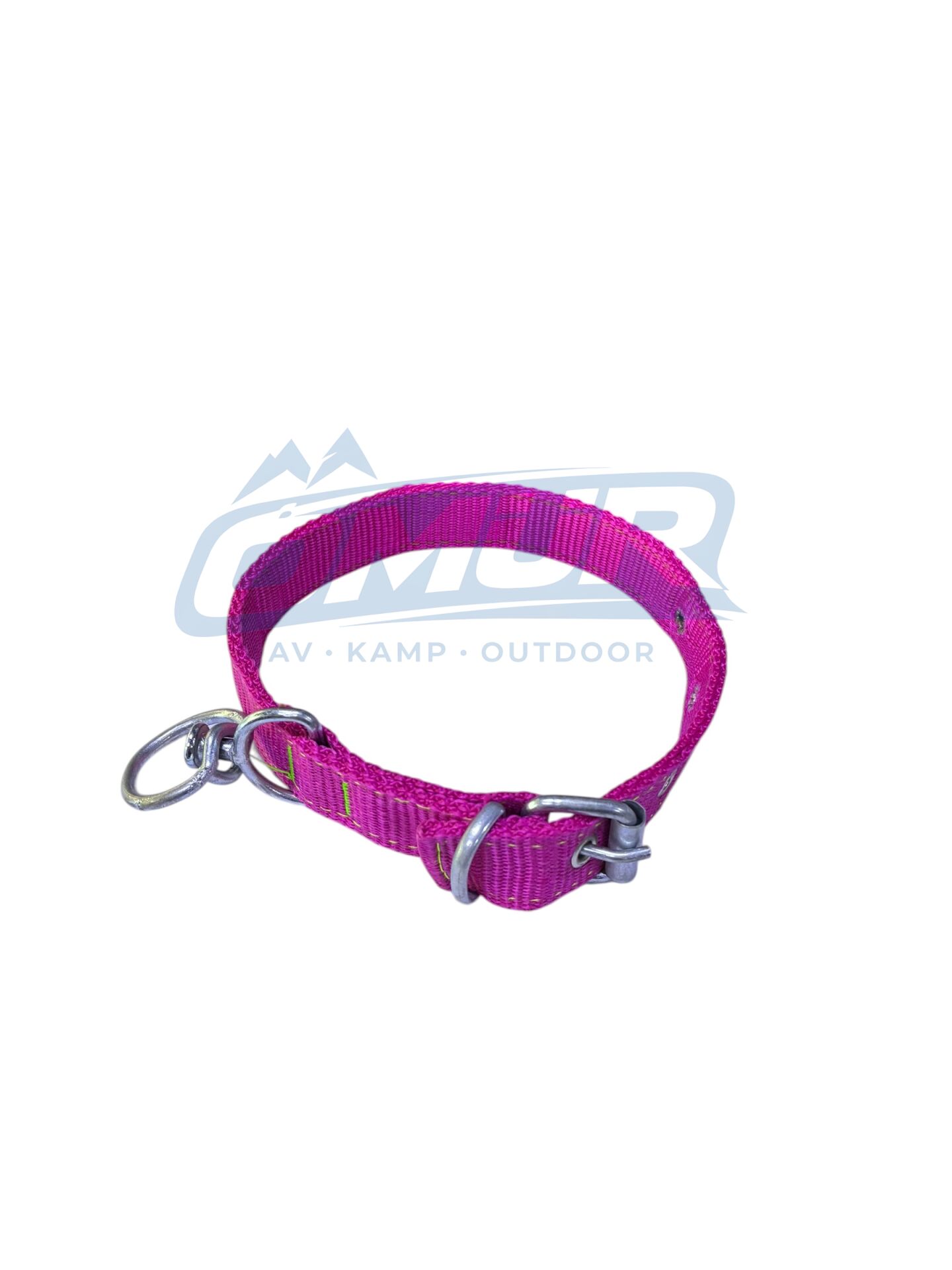 48 cm Köpek Tasması - 2,5 cm Genişlik / Canlı Pembe Dokuma