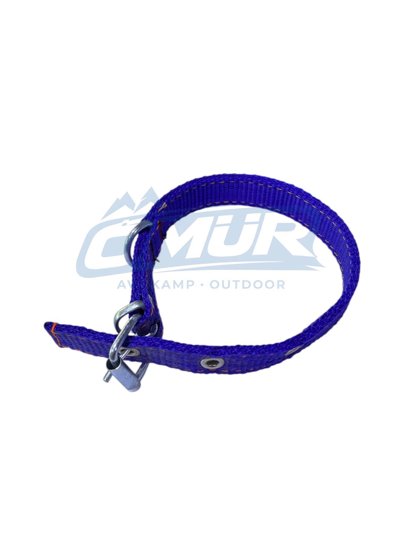 41 cm Köpek Tasması - 2 cm Genişlik / Canlı Mavi Dokuma