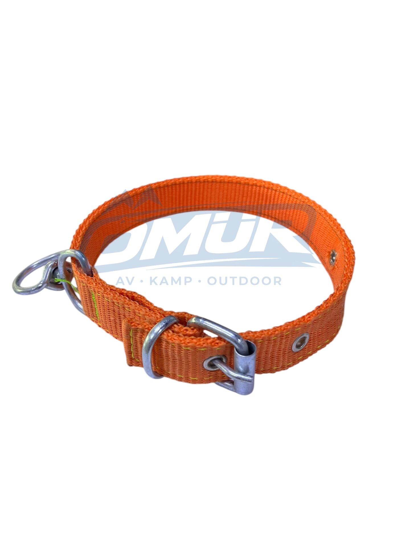 41 cm Köpek Tasması - 2 cm Genişlik / Canlı Turuncu Dokuma