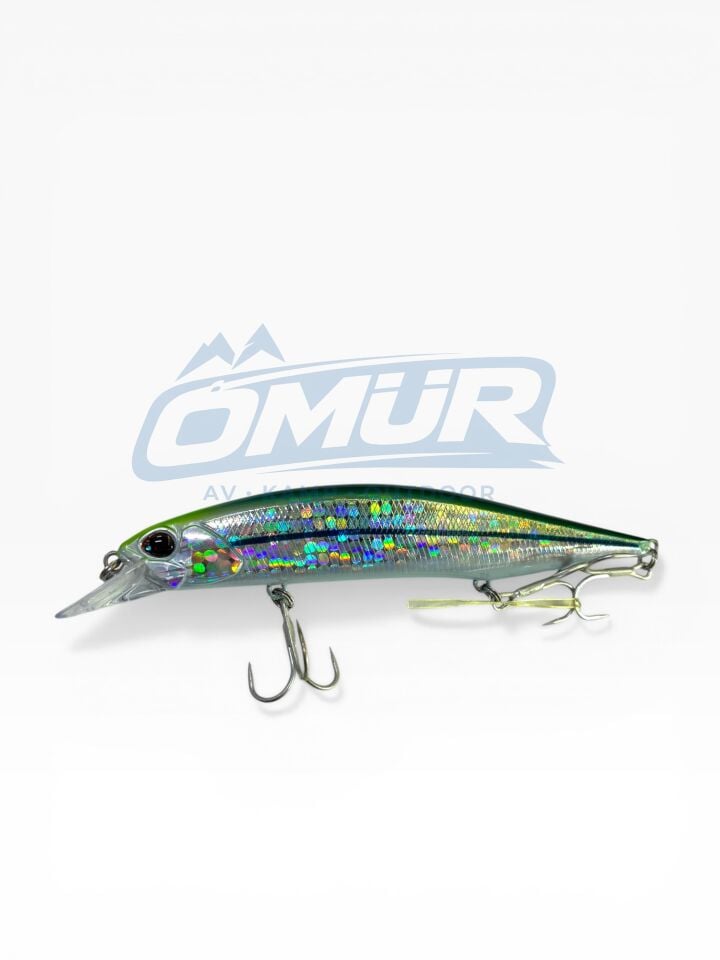 Sea Horse Jerkbait 120SP Sığ Dalarlı Sahte Yem - Noktalı Gümüş Hologram