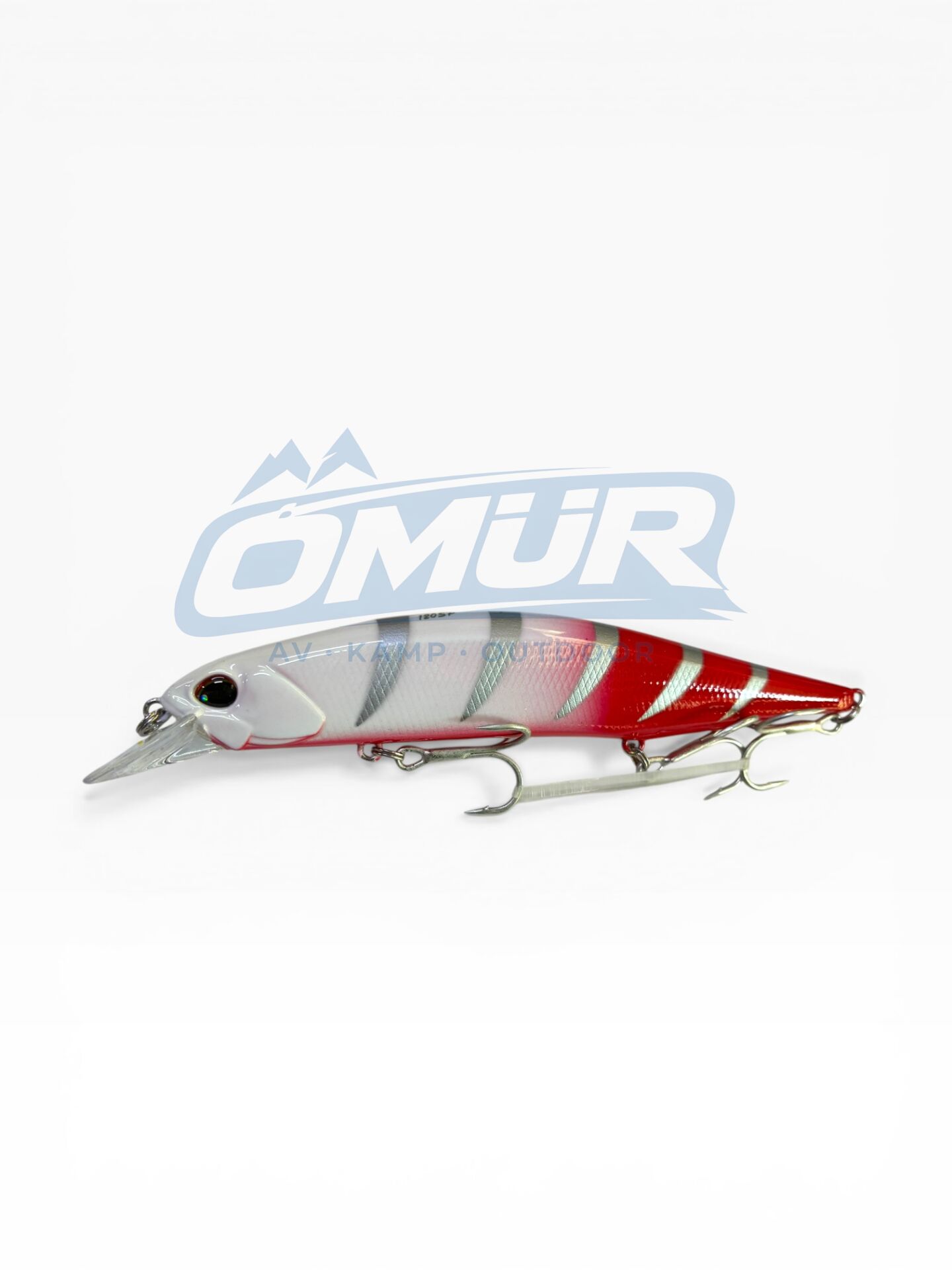 Sea Horse Jerkbait 120SP Sığ Dalarlı Sahte Yem - Kırmızı Kafa Zebra