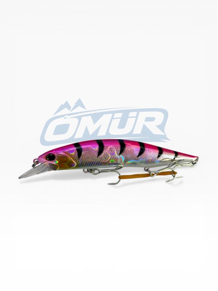Sea Horse Jerkbait 120SP Sığ Dalarlı Sahte Yem - Pembe Zebra Hologram