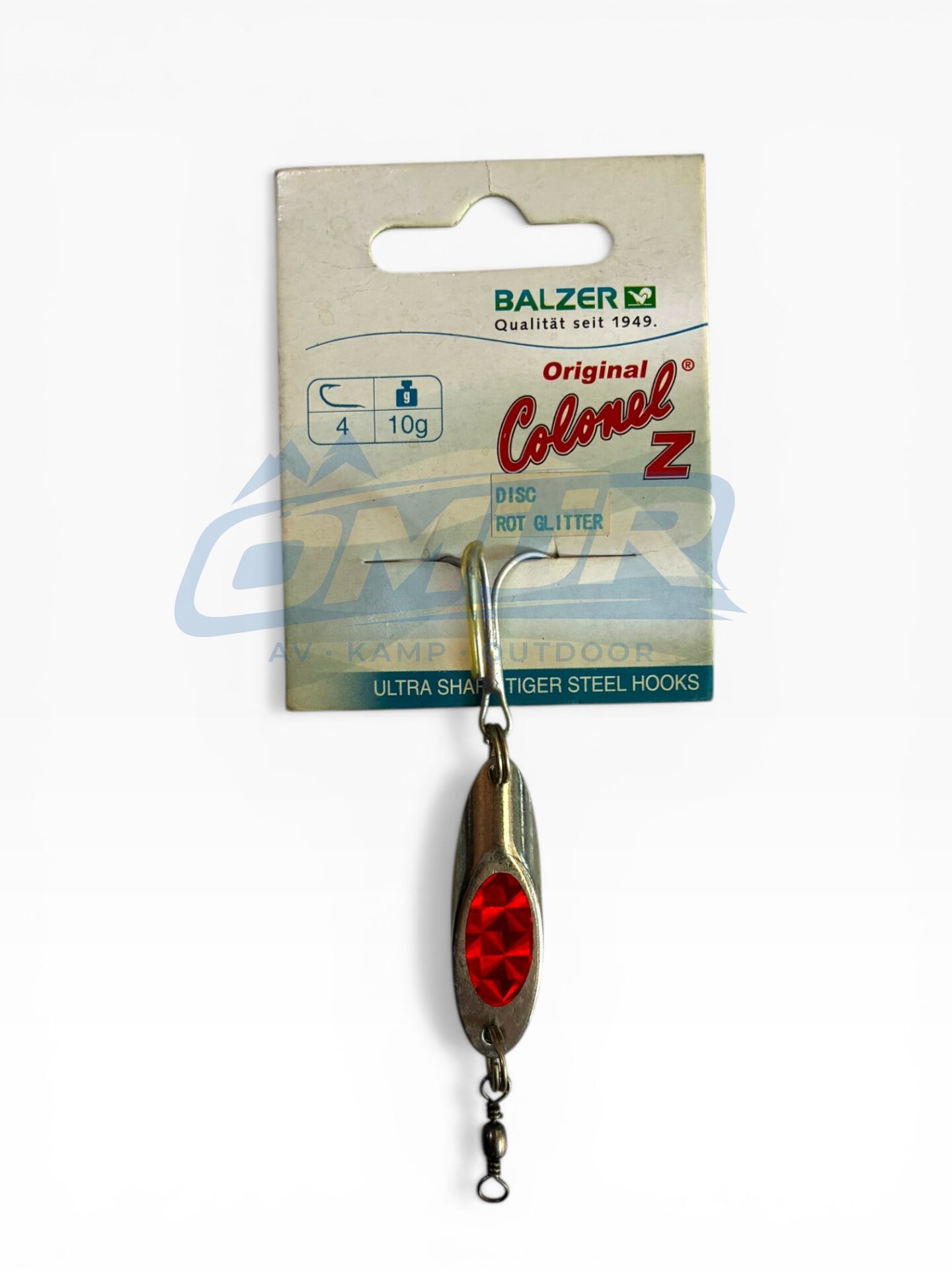 Balzer Original Colonel Z Disc Kaşık - 10 gr / Kırmızı Glitter