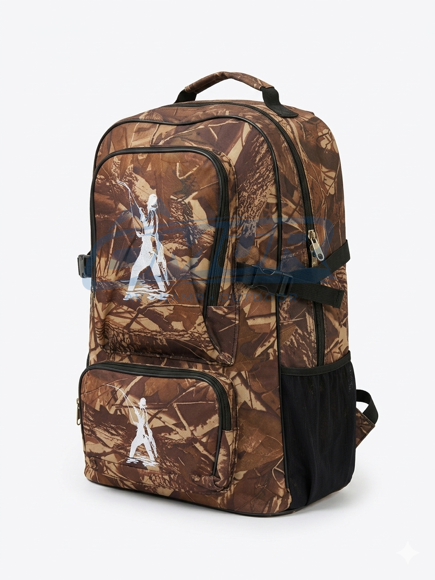 Dağcı Tipi Kamuflaj Desenli Büyük Boy Sırt Çantası - 50-55 Litre